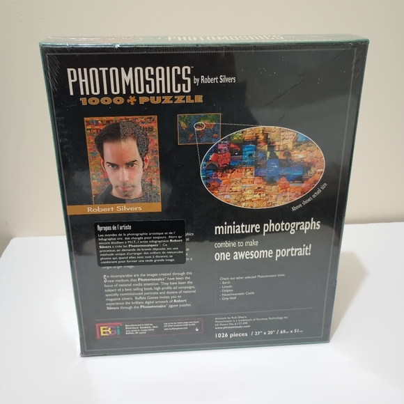 Photomosaics Lighthouse Puzzle 1026 Pieces New Factory Sealed Robert Silvers Art - Picture 2 of 14
